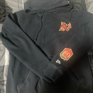 New Era Black Hoodie with Team Logo